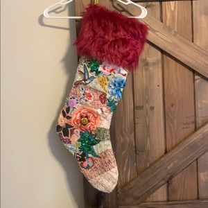 Embellished Christmas stocking Anthropologie